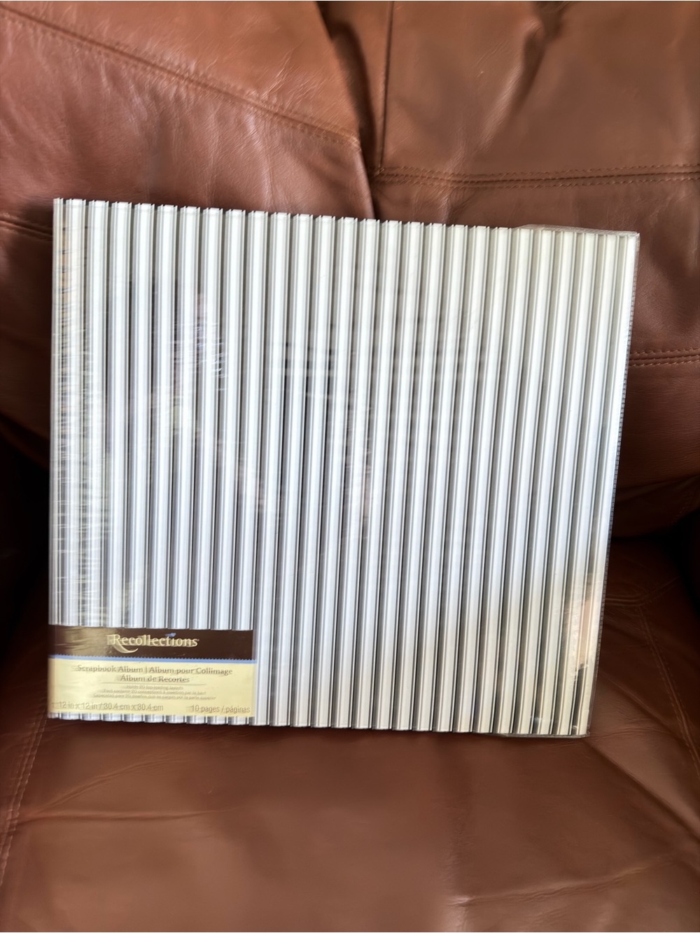 Recollections Striped Scrapbook Album
